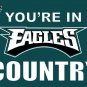 Philadelphia Eagles you're in country Flag 3ft x 5ft Polyester Banner 90x150cm