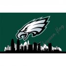 Philadelphia Eagles city skyline 3x5 ft flag 100D Polyester Philadelphia Eagles flag