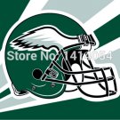 Philadelphia Eagles Helmet Flag 150X90CM Banner 100D Polyester3x5 FT flag brass grommets 001