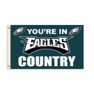 Philadelphia Eagles Country Flag 3x5 FT Banner 100D Polyester