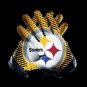 Pittsburgh Steelers 2 Gloves 3x5 ft flag 100D Polyester flag 90x150cm