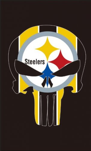 Pittsburgh Steelers colorful 100D Polyester football team Flag Digital Printing  3x5FT