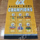 Pittsburgh Steelers flag 3ftx5ft Banner 100D Polyester Flag metal Grommets