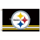 Pittsburgh Steelers Flag 3ftx5ft 100D Polyester World Series Football Team Flag