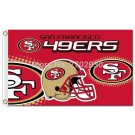 San Francisco 49ers banner Faithful Custom Flag  Premium Team Football Flag 3X5FT