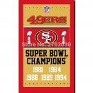 San Francisco 49ers Champions Ship Flag 150x90cm Super Bowl Champions