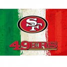 Green white red Stripes San Francisco 49ers flag 3ftx5ft Banner 100D Polyester