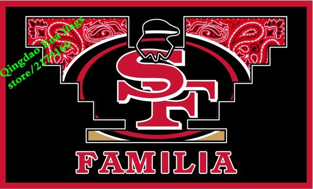 San Francisco 49ers familia flag 3ftx5ft Banner 100D Polyester Flag