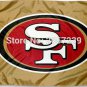 San Francisco 49er gold column logo Flag 3x5FT  banner150X90CM