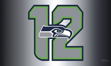 Seattle Seahawks Team Logo Sports Banners Flags 3ftx5ft Banner