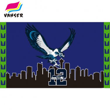 Seattle Seahawks 12 City Flags The New 3X5FT 100% Polyester