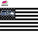 Seattle Seahawks With Modified US Series Flag 3x5ft 100% Polyester