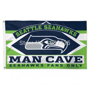 Seattle Seahawks WinCraft 3 x 5FT Deluxe Man Cave Flag