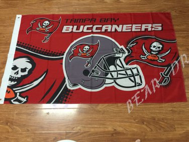 Tampa Bay Buccaneers Flag Helmet Edition  Banner 3x5ft