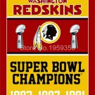 Washington Redskins Champions Flag 3ft x 5ft Polyester flag