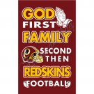 Newest custom Washington Redskins flag God First Family flag 3x5 FT