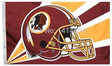 Washington Redskins helmet new flag150X90CM Banner 100D Polyester flag