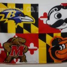 Baltimore Orioles Natty Boh Maryland Terrapins Flag hot sell goods 3X5FT