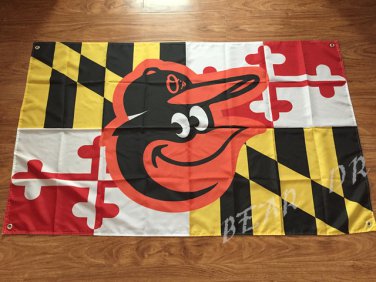 Baltimore Orioles Maryland Flag 3ft x 5ft Polyester