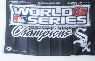 Chicago White Sox World Series Champions Flag 3' x 5' Banner brass metal holes Flag