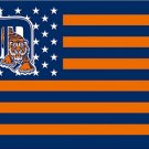 Detroit Tigers flag stars stripes 3ftx5ft Banner 100D Polyester Flag metal Grommets