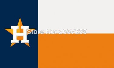 Houston State Fans Astros Flag 3x5FT banner 100D 150X90CM Polyester brass grommets custom66