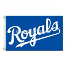 Royals Text Design KC Kansas City Royals Flag Baseball Fans Team Banners 3x5 FT