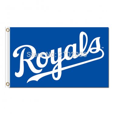 Royals Text Design KC Kansas City Royals Flag Baseball Fans Team Banners 3x5 FT