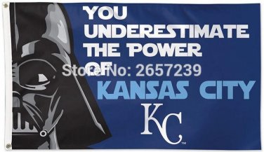 Kansas City Royals Star Wars Flag 3x5FT  banner 100D 150X90CM
