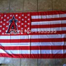 LOS ANGELES ANGELS ANAHEIM FLAG USA star and stripes 3X5ft