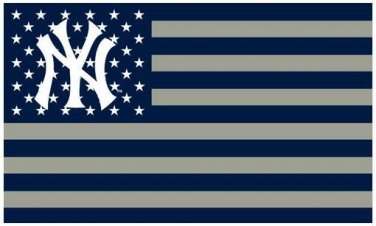 New York Yankees flag 3ftx5ft Banner 100D Polyester Flag metal Grommets