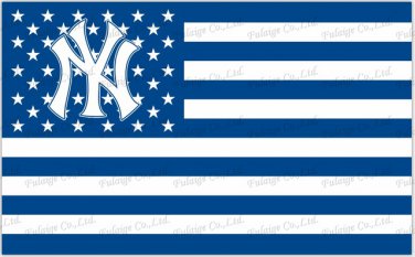 New York Yankees Flag 3X5FT 90x150cm 100% Polyester free shipping  banne