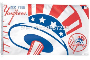 3x5FT MLB New York Yankees Flag banner150X90CM 100D Polyester