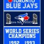 Toronto Blue Jays World Series Champions Flag 3ft x 5ft Polyester  Banner flag