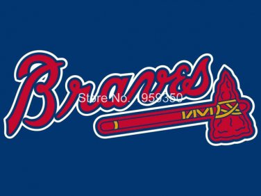 Atlanta Braves World Series Banner Championsh Baseball Banner 3 x 5ft Custom