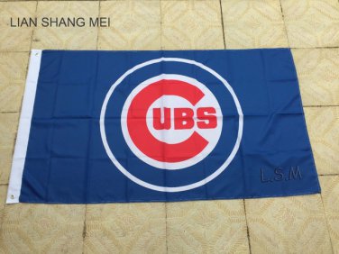 Chicago Cubs Flag 3ft x 5ft Polyester MLB Chicago Cubs Banner Flying
