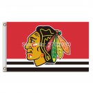 Chicago Blackhawks USA Team Logo Premium Team Hockey Flag 3X5FT