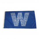 Chicago Cubs Team W Flag 3' X 5' Banner 2 Brass Metal Holes Flag
