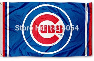 Chicago Cubs column Flag 150X90CM  3x5 FT Banner 100D Polyester