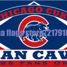 3ftx5ft Digital Printed Chicago Cubs Man Cave Flag Banner with metal Grommets