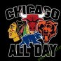 Chicago Blackhawks Bulls Cubs logo flag custom flag 3x5 FT