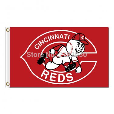 Cincinnati Reds Flag Baseball Super Fans Team Banners 3x5 FT