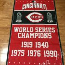 3X5FT  Cincinnati Reds Flag champion banner metal Grommets