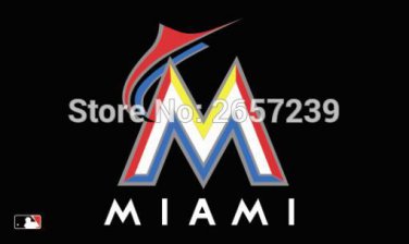 miami marlins Flag 3x5FT MLB banner 100D 150X90CM Polyester brass grommets custom66,