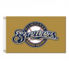 Baseball Design Milwaukee Brewers Flag World Series Champions Super Banner 3x5 Ft