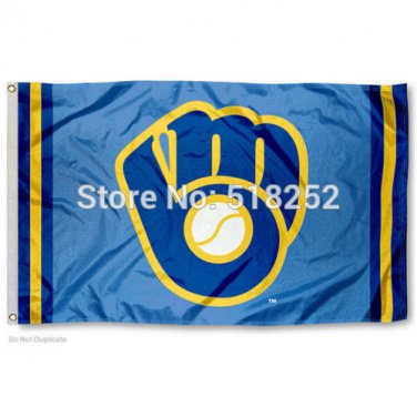 Milwaukee Brewers Vintage Throwback Flag 3x5 FT 150X90CM