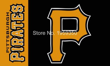 Pittsburgh Pirates logo Flag 3ft x 5ft Polyester fans flags 90x150cm metal grommets