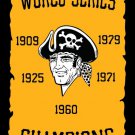 Pittsburgh Pirates Champions Flag 3X5FT Custom Pittsburgh Pirates Flag
