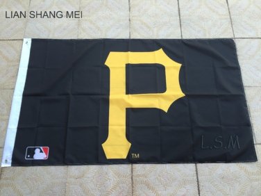 Pittsburgh Pirates Flag 3x5 FT  Banner brass metal holes Flag