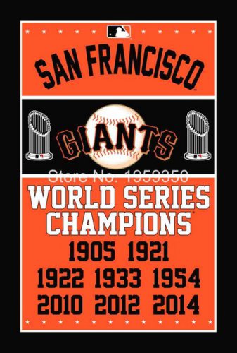 San Francisco Giants World Series Champions Flag 3ft x 5ft Polyester  Banner flag